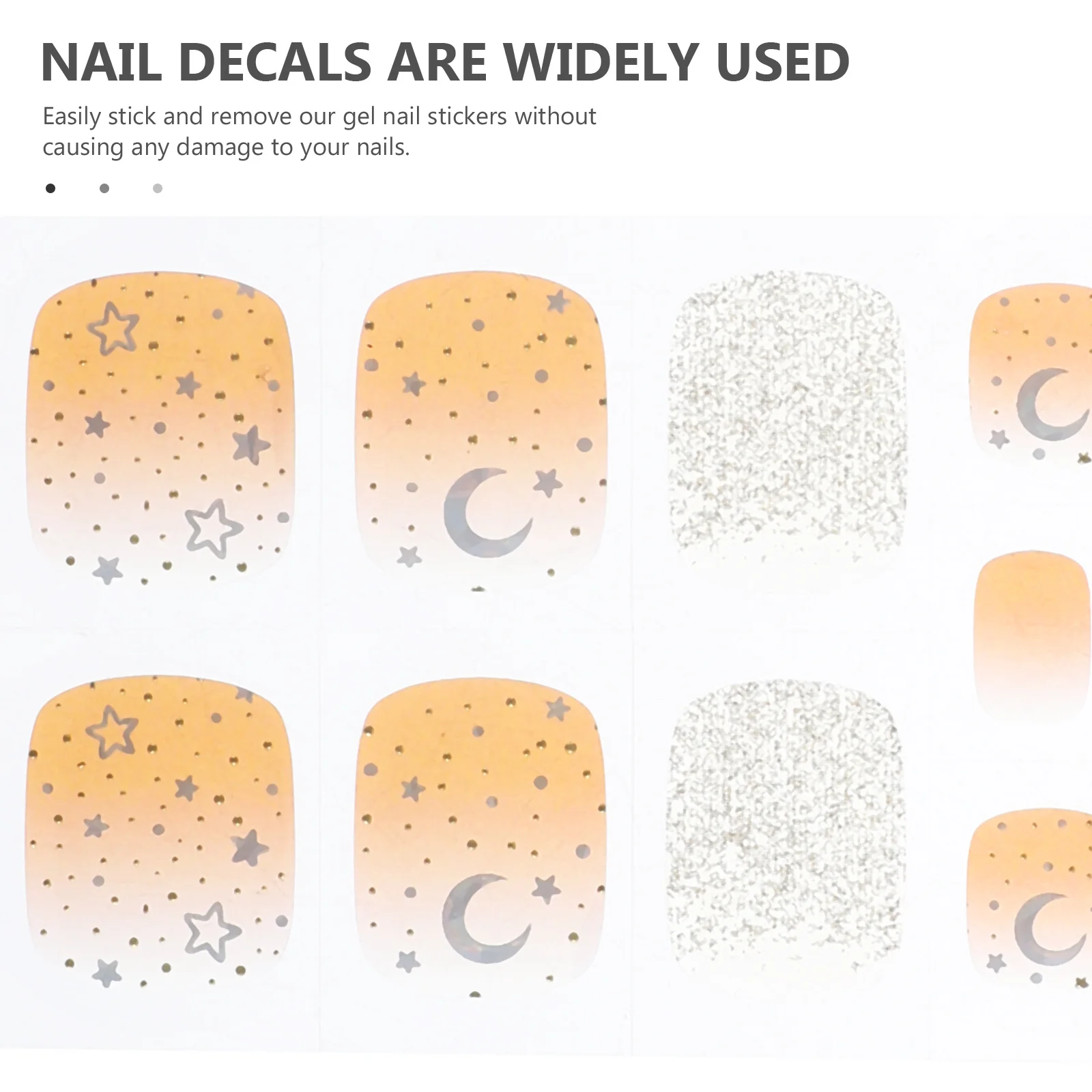 1 مجموعة هلام ملصقات الأظافر سهلة التطبيق إزالة لا ضرر طويلة الأمد مسمار الفن شرائط البولندية للنساء الاكريليك الأظافر كاذبة #1