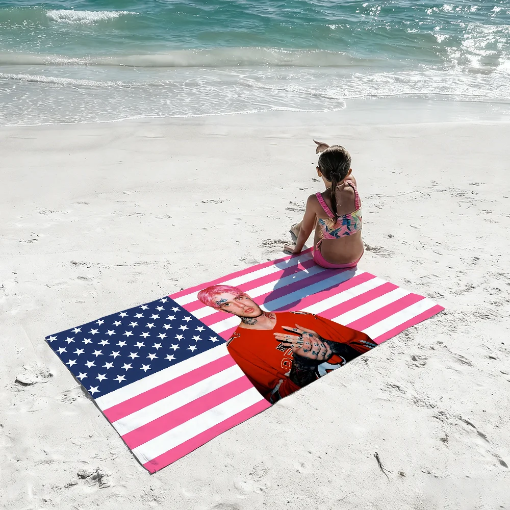 Rapper Lil Peep Towel Quick Dry Absorbent Beach Towel for Sports, Fitness, Swimming and Outdoor Activities