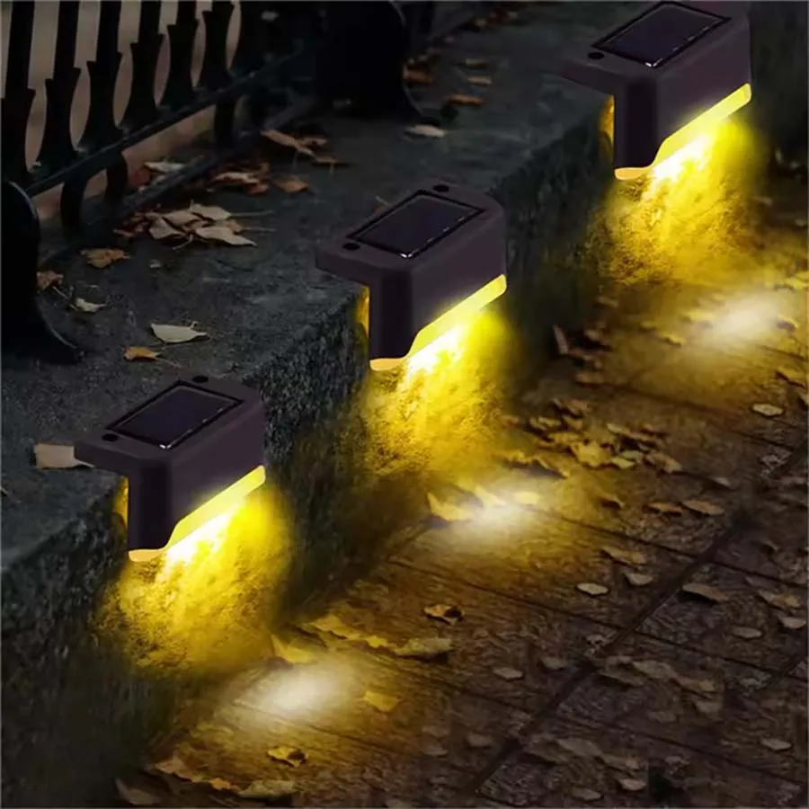 Imagem -04 - Outdoor Impermeável Led Solar Lamp Parede de Luz Caminho Escada Jardim Paisagem Passo Plataforma Cerca Luzes