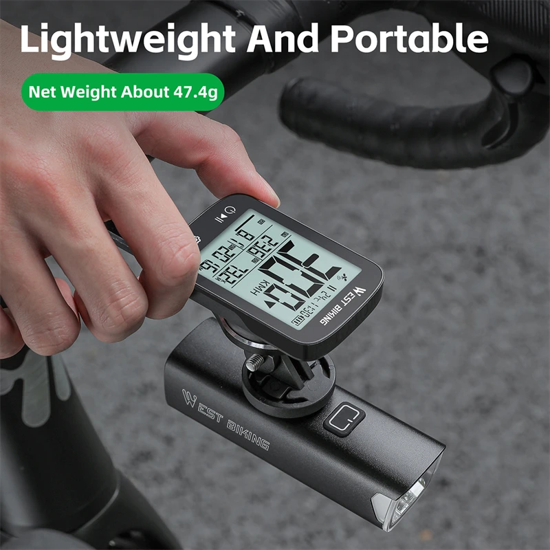 

Cycling Computer GPS Wireless IPX7 Waterproof Speed Odometer with Type C Charging for Bicycle Mountain Bike Accessories