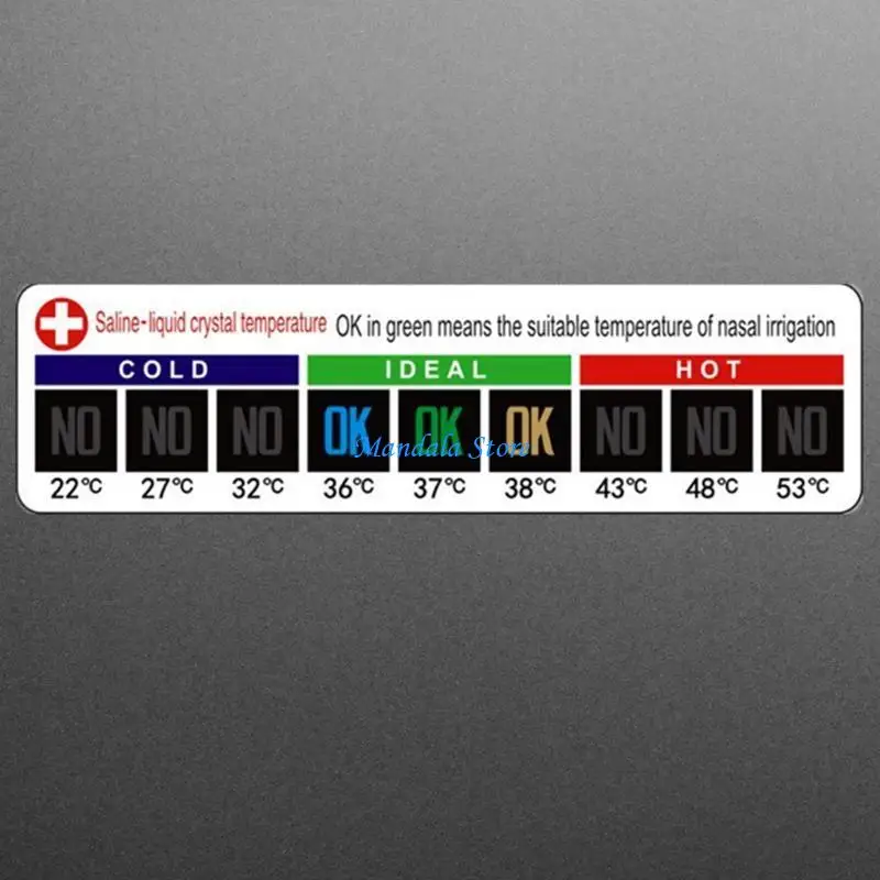 U2JC LCD Thermometer Sticker Aquarium Liquid Thermometer Stickers Adhesive Strip for Homebrew Fish for Tank Fermenting Beer Wine
