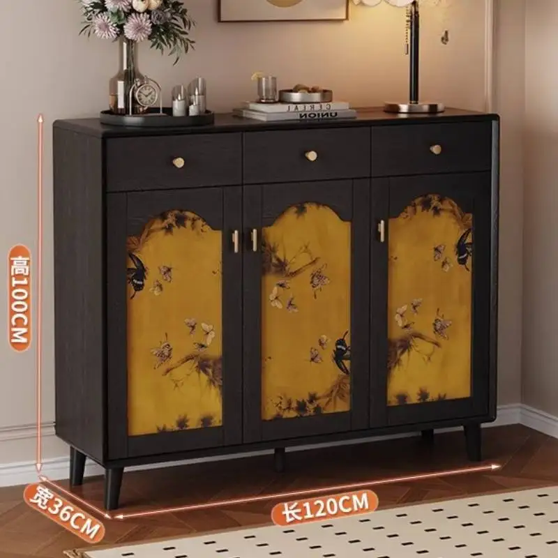 

Replica Wooden Shoe Cabinet Italian Style Natural Space Saving Salon Shoe Rack Hallway Luxury Vitrina Zapatero Lounge Furniture