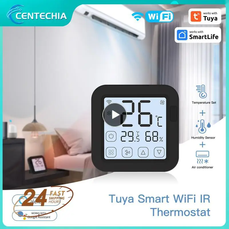 Tuya WiFi Thermostat Universal Remote Control Smart Life Temperature Thremostat Built-in Temperature Humidity Sensor