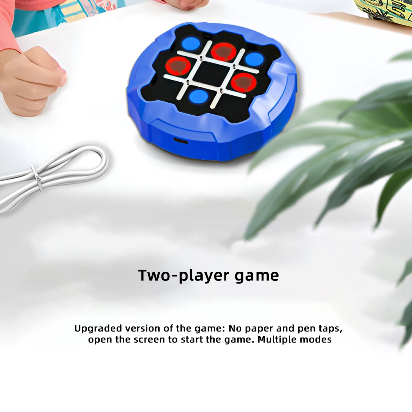 Children's tic-tac-toe handheld game machine multi-functional whack-a-mole two casual battle educational toy
