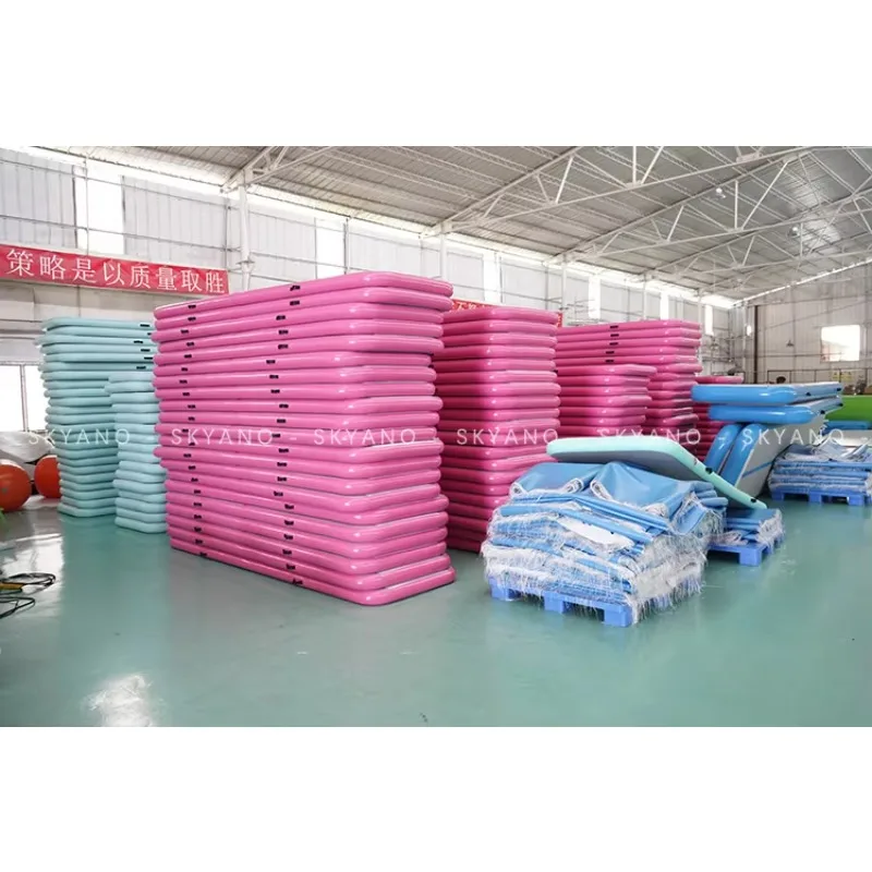 

Розовый гимнастический мат Air Track для акробатических тренировок