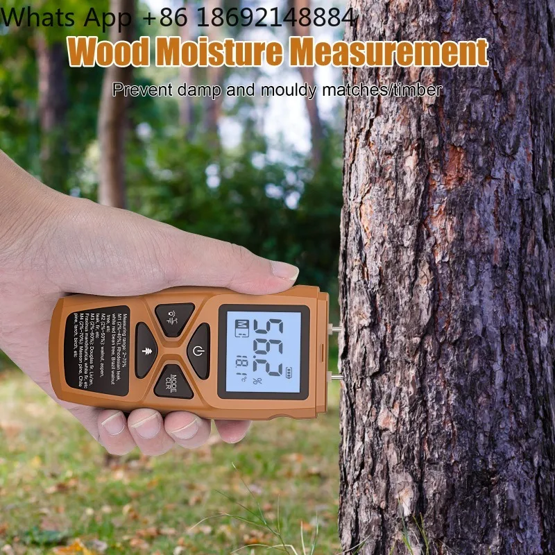 Wood  Tester for Wood Floor Carton Moisture Content Measurement Moisture Meter for Accurate Moisture Detection