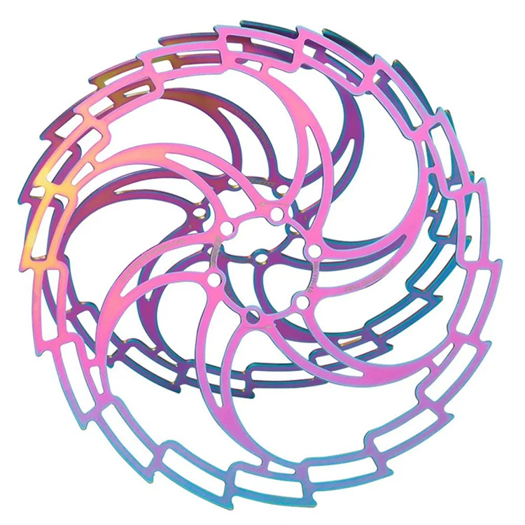 Красочный прочный велосипедный ротор 160/180/203 мм велосипедный тормозной ротор