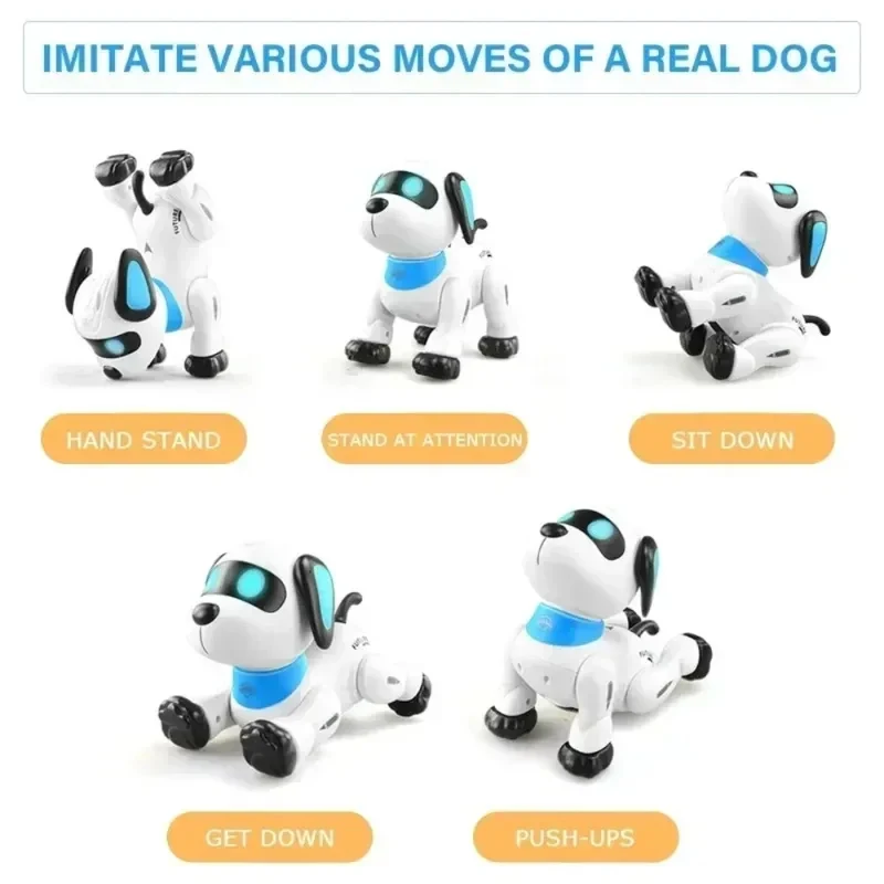 Remote-controlled electronic robots, dogs for walking, smart touch remote controls, pet toys, gifts for boys and girls