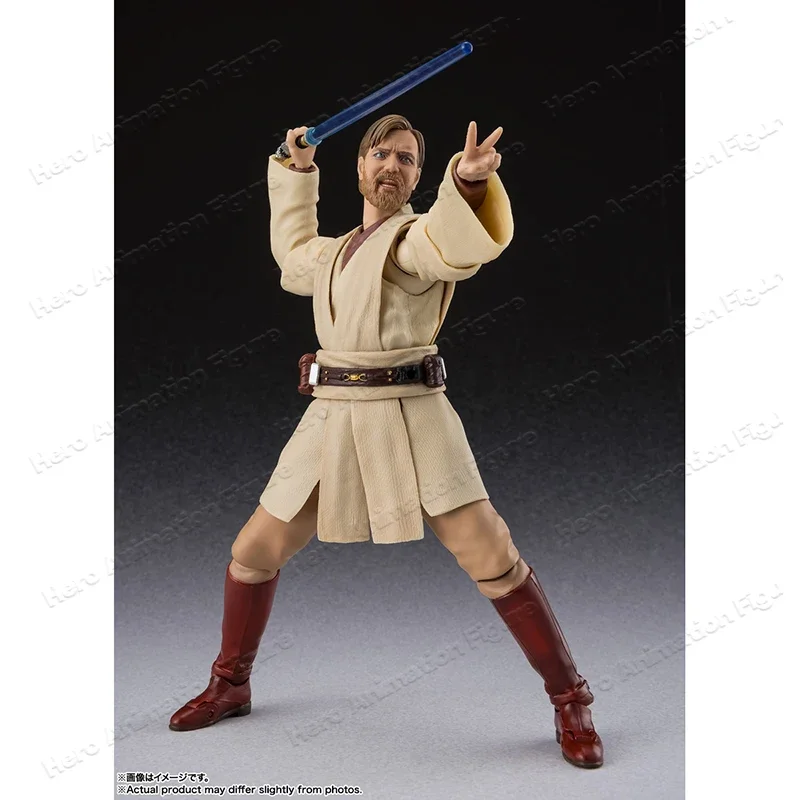 Original  Bandai S.H.Figuarts Shf Obi Wan Kenobi Classic Ver Star Wars Revenge of the Sith  Anime Action Collection Figures Toys view 4