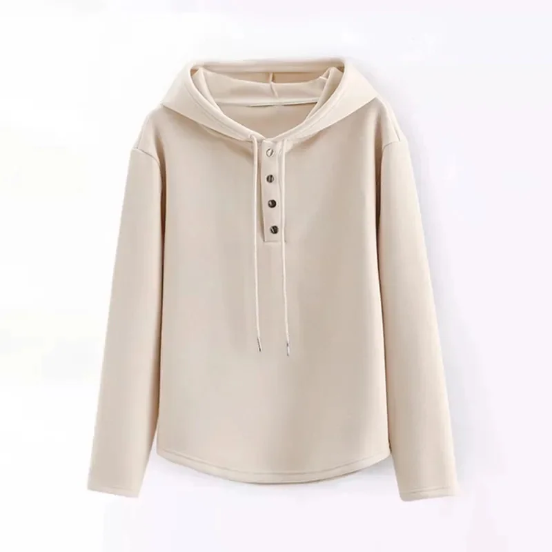 Sportshirt Women's Coat New Spring Autumn 2024 Ladies Short Jacket Female Hooded Long-Sleeved Outwear Western-Style Fashion Tops