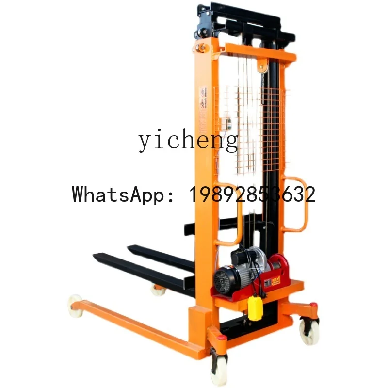 LYY  manual hydraulic forklift stacker 1 ton 2 tons half electric lift truck