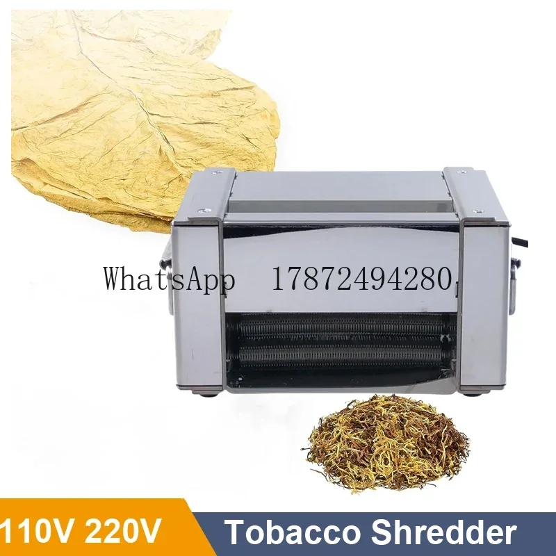 

110V 220V Stainless Steel Electric Leaf Grinder Tobacco Cutter Cutting Machine Leaves Herbs Tobacco Shredder Machine