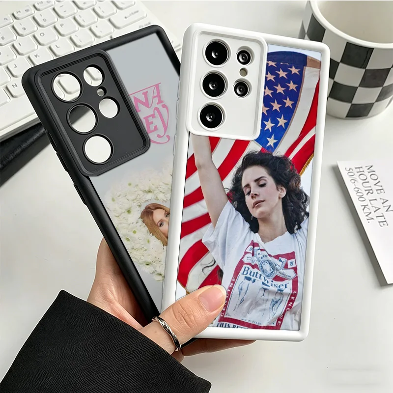 Singer Lana D-Del Rey Phone Case For Samsung S25 S26 FE S23 S22 Ultra Galaxy S21 S20 Plus S24 FE Cover Coque Shell Protective