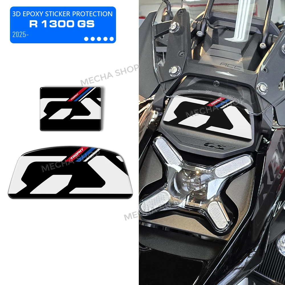 

Наклейки для радар-детекторов для R1300GS R 1300 GS 2025 2026, 3D-наклейка из смолы для мотоцикла, защита от царапин, передняя наклейка