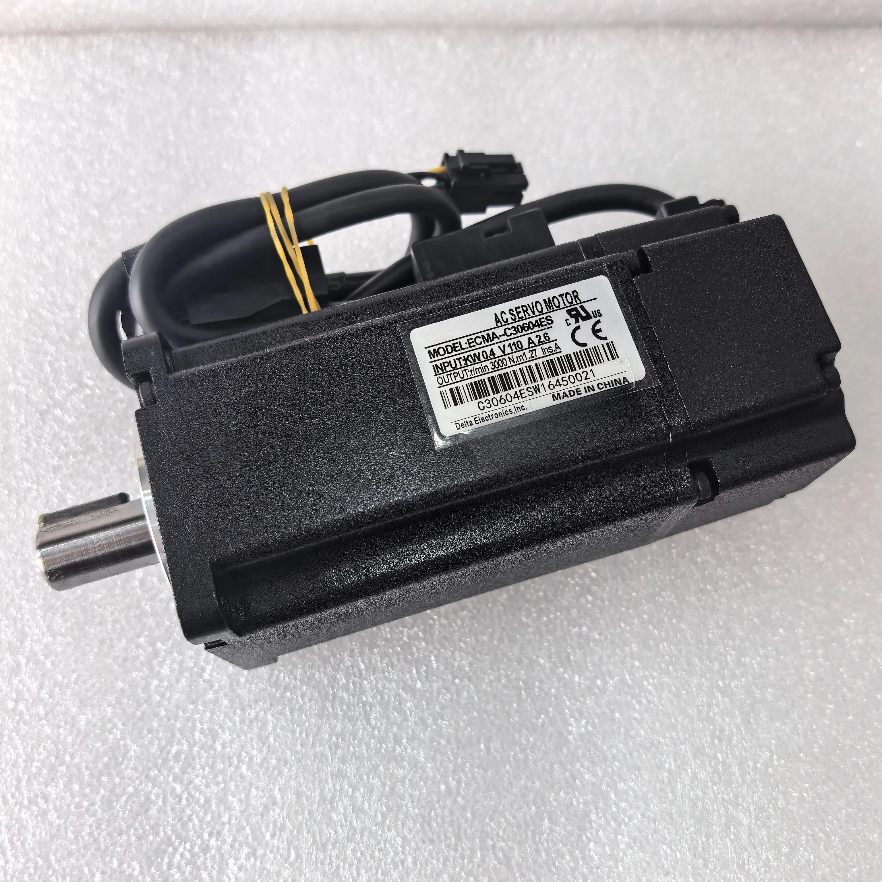 ECMA-C30604ES 400W AC Servomotor 110V 2,6A 3000 U/min 1,27Nm Hochpräzisions-Servomotor für Automatisierung und CNC-Maschinen