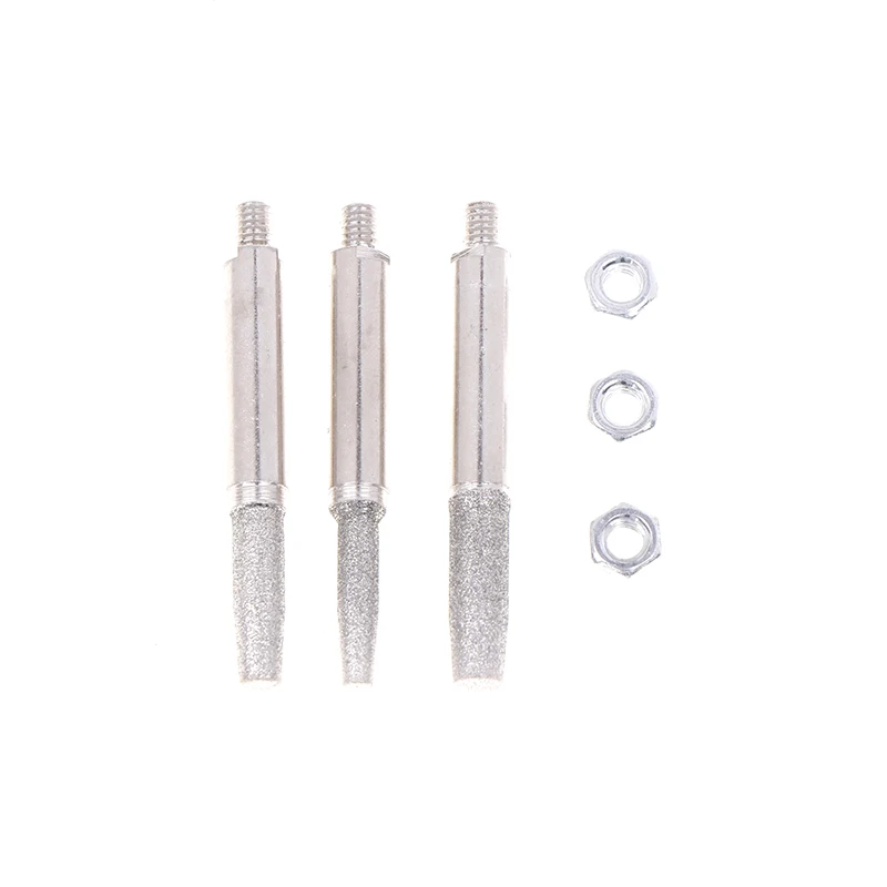 Diamond Coated Grinding Head for Chainsaw, Sharpener Parts, Cylindrical Burr, File Grinding Tools, 4mm, 5mm, 6mm, 3pcs por conjunto