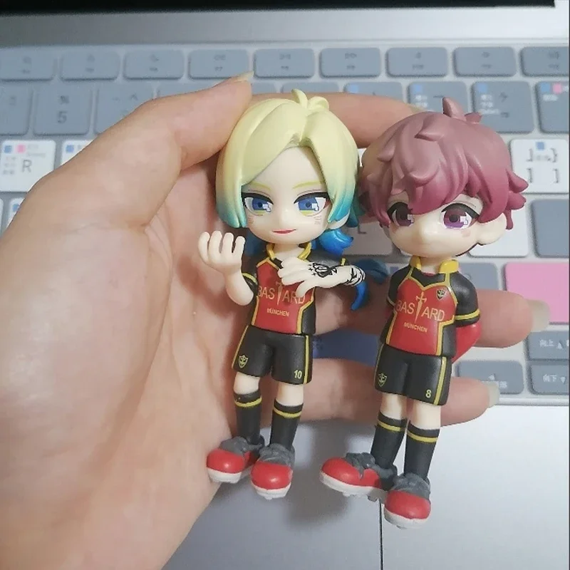 6 ピース/セットブルーロックアクションフィギュアいさぎ与一バキラめぐるアニメフィギュア Q バージョン置物 Pvc グッズモデル子供のおもちゃ