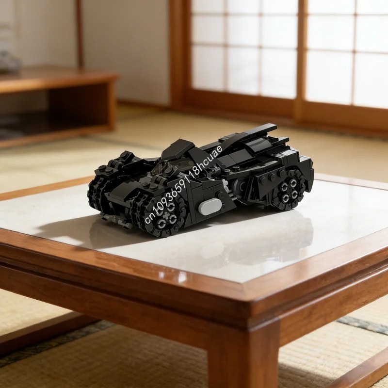 Image of 335-teiliges MOC Arkham Knight Batmobile Superhelden DCD Batman-Modell Bausteine Konstruktion Weihnachtsgeschenke Spielzeug DIY-Idee