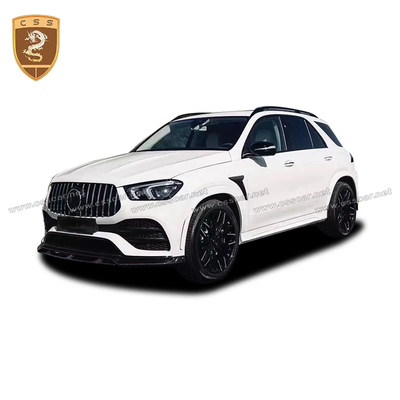 

New Dry Carbon Fiber Hood Front Lip Splitter Side Wheel Fender Vents Rear Diffuser For Benz GLE SUV C167 2020-2022 Lar-t Bodykit