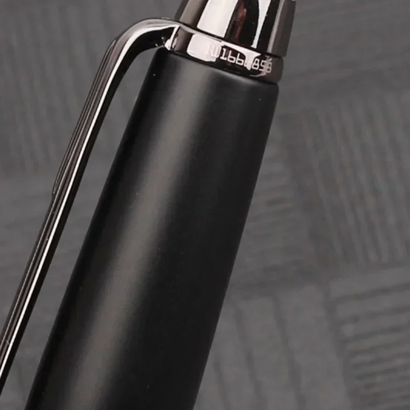 Luxury Ultra Matte Black MB Monte Ballpoint Pen Business Metal Rollerball Pen Inlay Number Office Stationery Gift 163