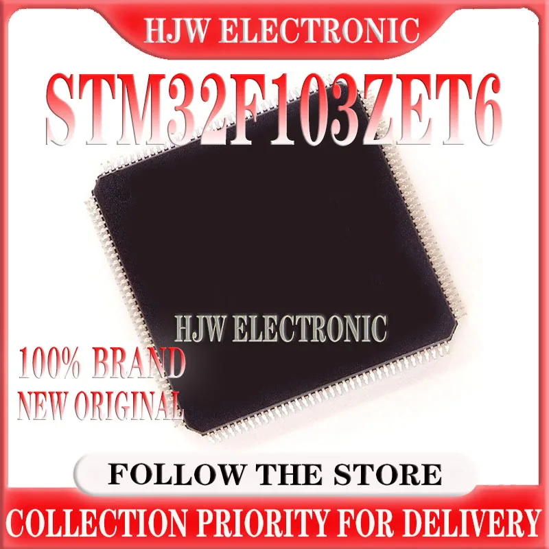 

10-100PCS New Original STM32F103ZET6 STM32F103 LQFP144 Chip 32-Bit Microcontrolle MCU