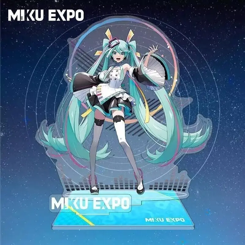 Figura Acrílica de Hatsune Miku X GUNDAM, Hatsune Miku -Project DIVA-, Artículo de Anime, Colección Exquisita, Adorno, Regalo