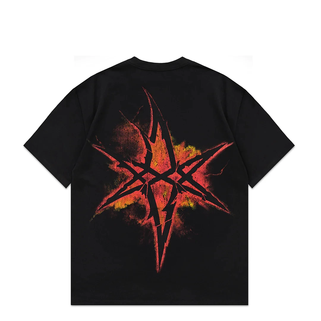 Bring Me The Horizon 2026 Tour Edition Star Flame Graphic T-Shirt Vintage Nu Metal Rock Band Unisex Oversized Cotton Tee
