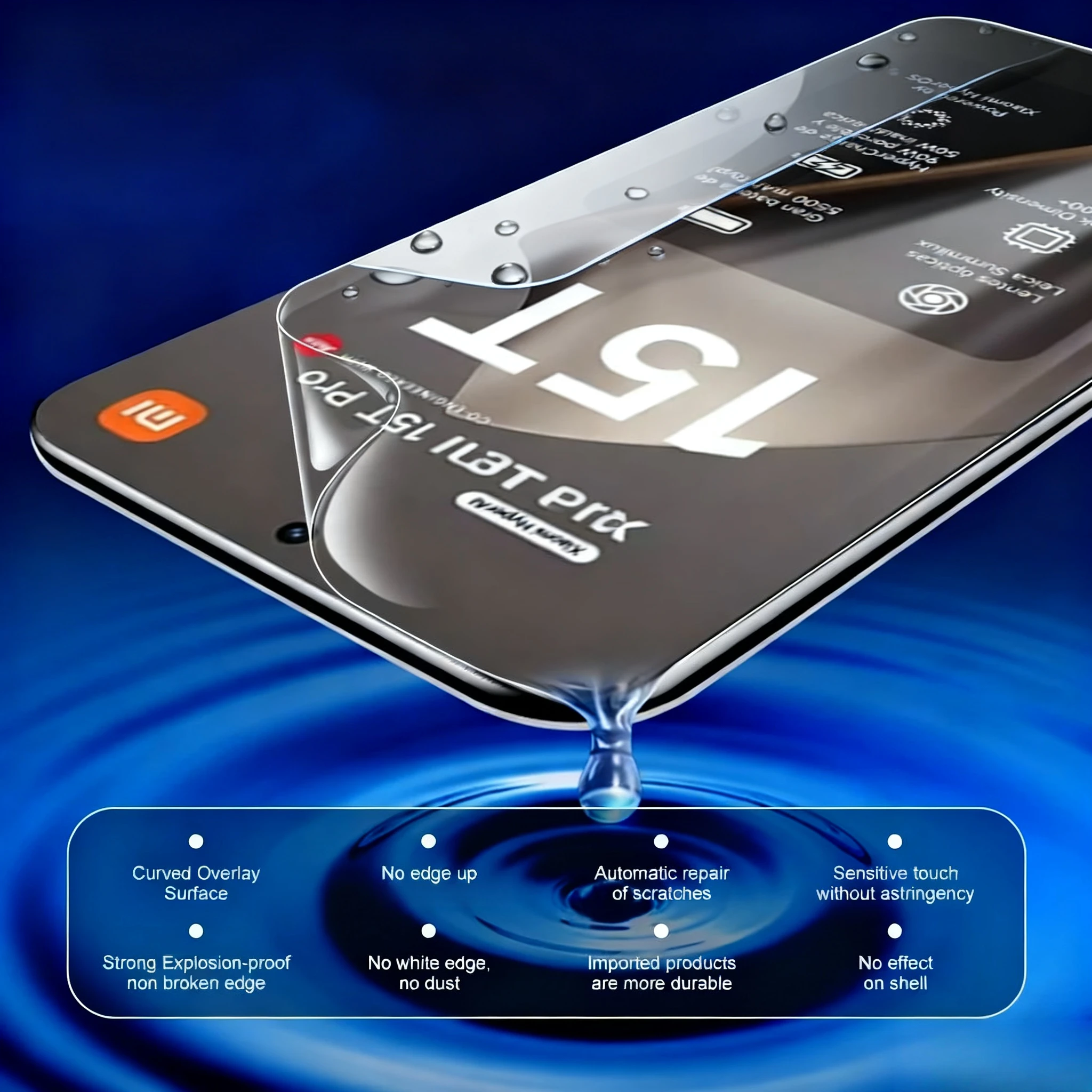 4 قطعة ل Xiaomi 15T برو هيدروجيل غطاء الفيلم Xiaomi15T Xiaomi15TPro Mi 15TPro 15 T 5G واقي الشاشة العالمي غير الزجاج المقسى #2