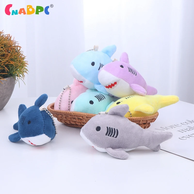 

Cute Cartoon Stuffed Plush Shark Pendant Key Chain Ring Doll Toys for Kids Adults New Year Gift Multi-colors