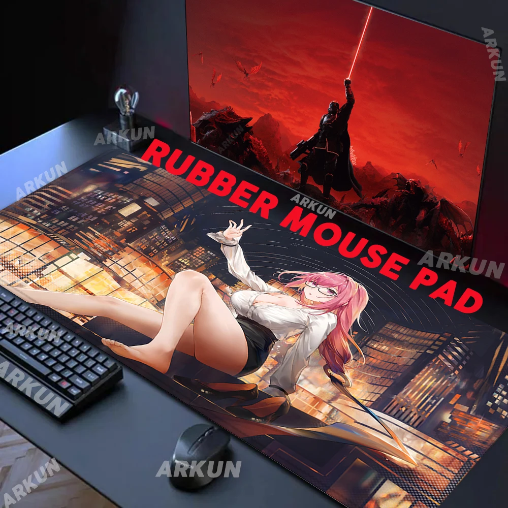 XXL Mausepad Kawaii Hot Sex Girl Yanagi Popular Zenless Zone Zero Desk Mouse Pad Gaming Computer Gamer Accessories Keyboard Mat