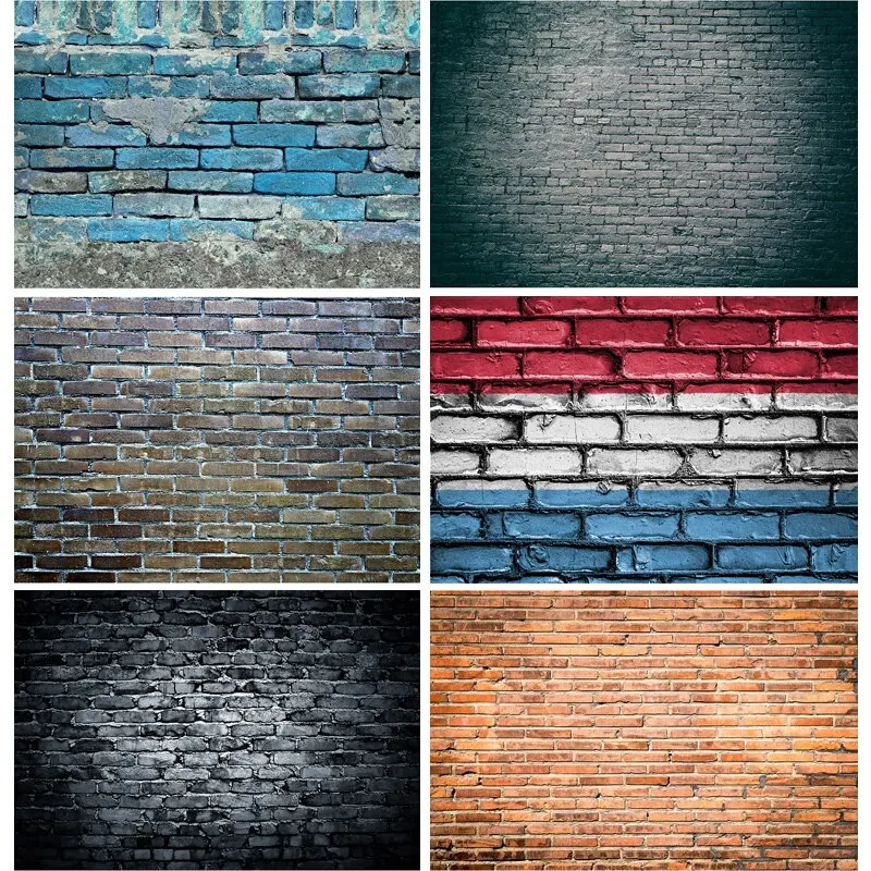 

SHUOZHIKE Art Fabric Vintage Brick Wall Theme Photography Backdrops portrait Photo Background Studio Prop 21817 TEX-02