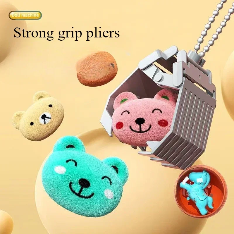 Children's Claw Machine Small Household Coin Clip Toy Machine Boys and Girls Mini Game Equipment Vending Machine Grab Prize Toys