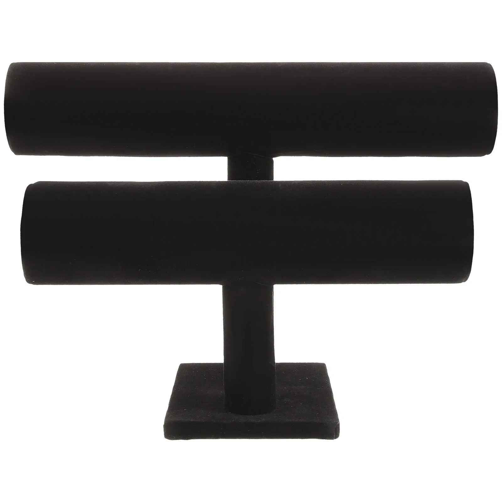 

Двухъярусный съемный держатель для браслета, подставка для ювелирных изделий, черная для организации защиты и украшения магазина