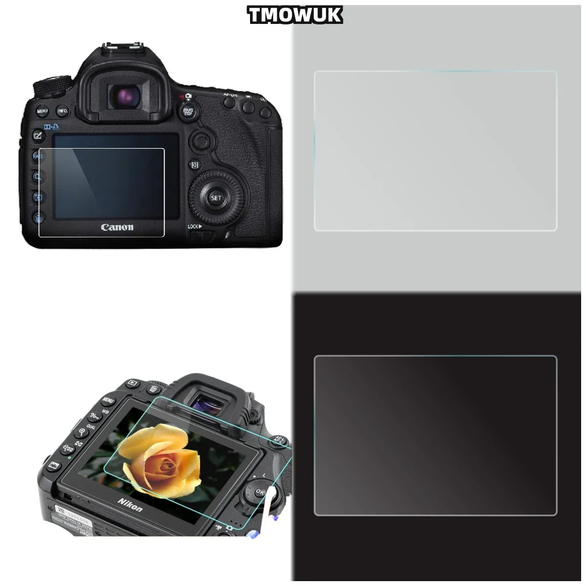 For Nikon D7500, 9H Tempered Glass Screen Protector, HD Clear Film