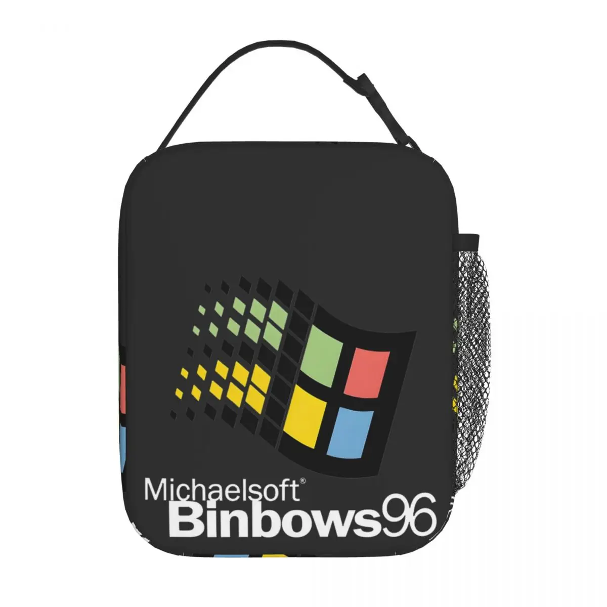 Windows 95 Geeks Nerd Mesh Insulated Lunch Bag for Women Children Portable Food Boxes Thermal Lunch Box Tote