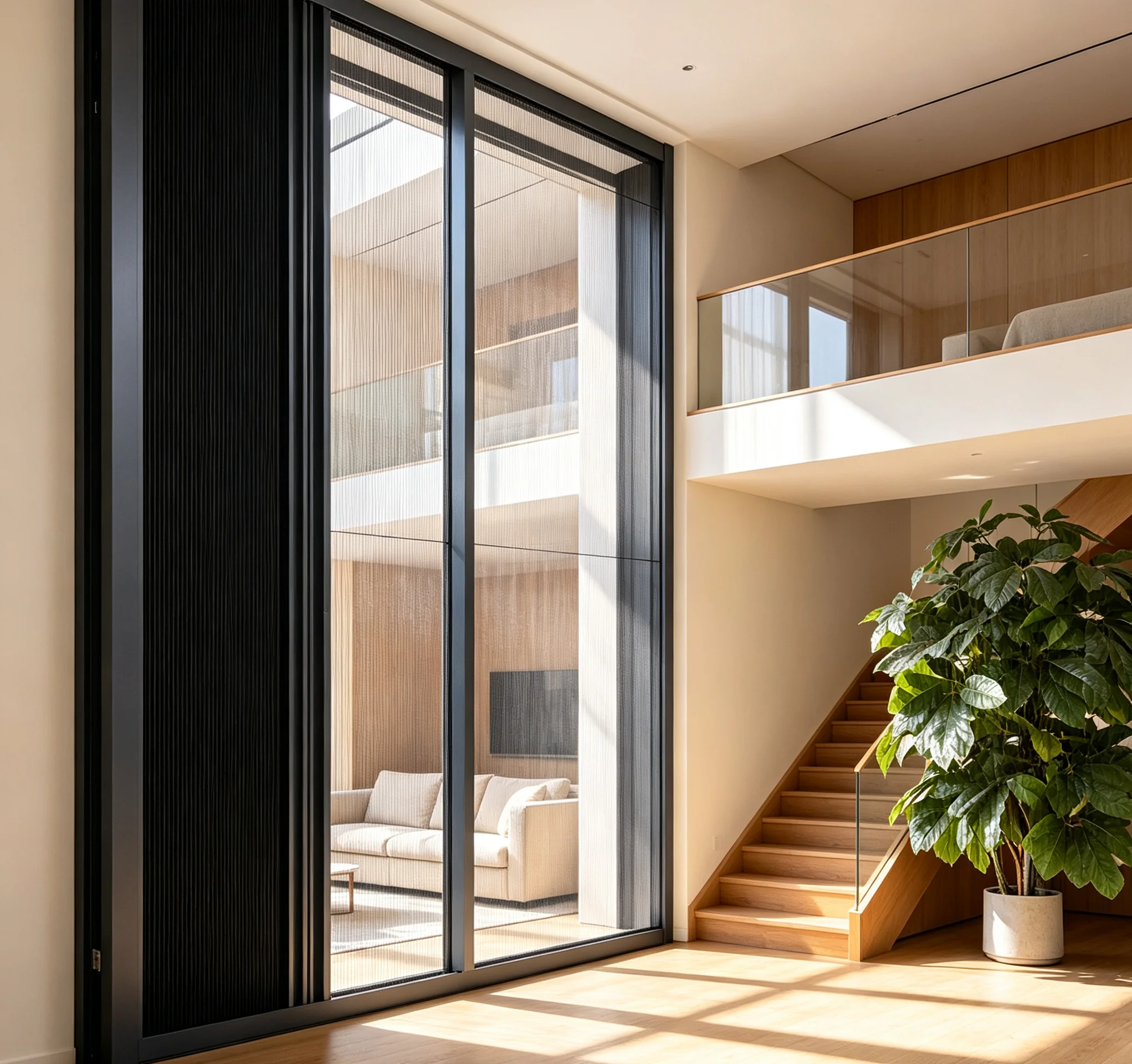 Sliding Pleated Mosquito Screen Window, Honeycomb Fabric Sunshade Insect Screen, Custom Size Aluminum Frame Home Win
