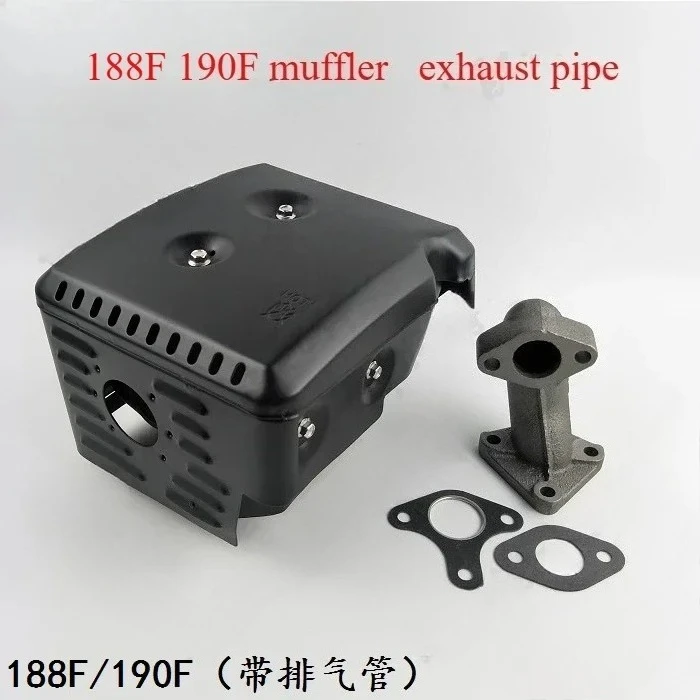 Engine Exhaust Muffler Chimney Fit 173F 177F 188F 190F GX390 view 5