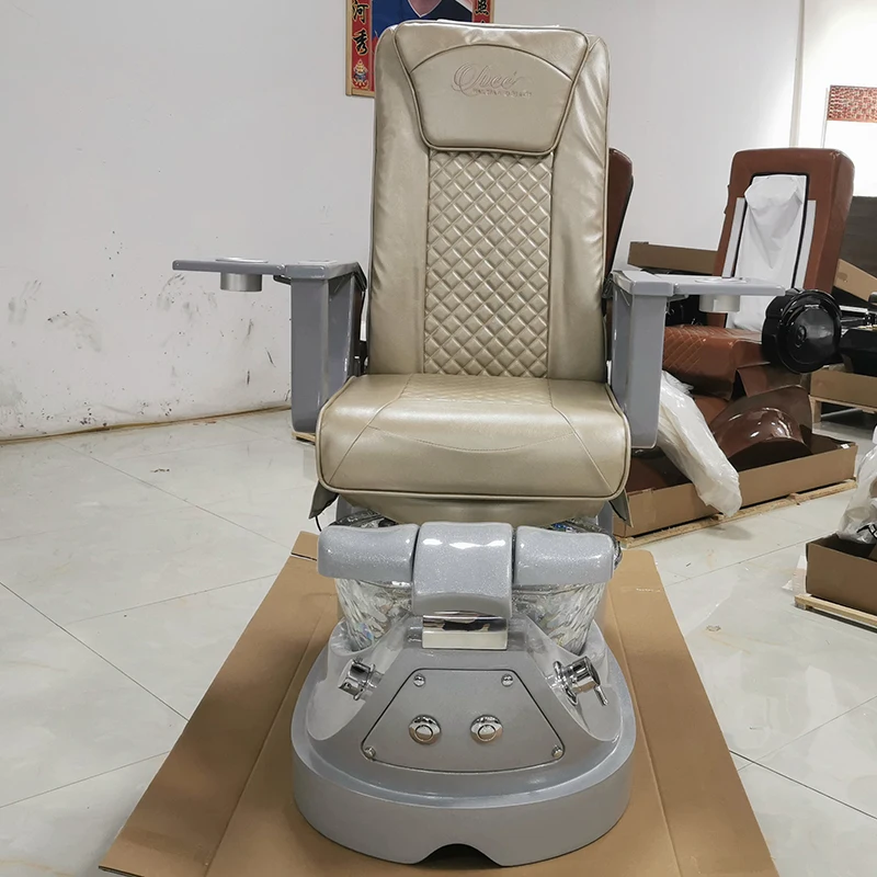 eh-High End Nail Salon Equipment Back Massage Foot Care Spa Chair Modern Luxury Adjustable Electric Reclining Pedicure Chair@ 4