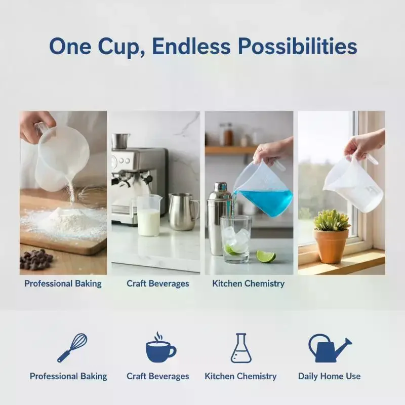 The Measuring Cups Are Sturdy And Have Precise Markings For Capacities Of 100/250/500/1000ml