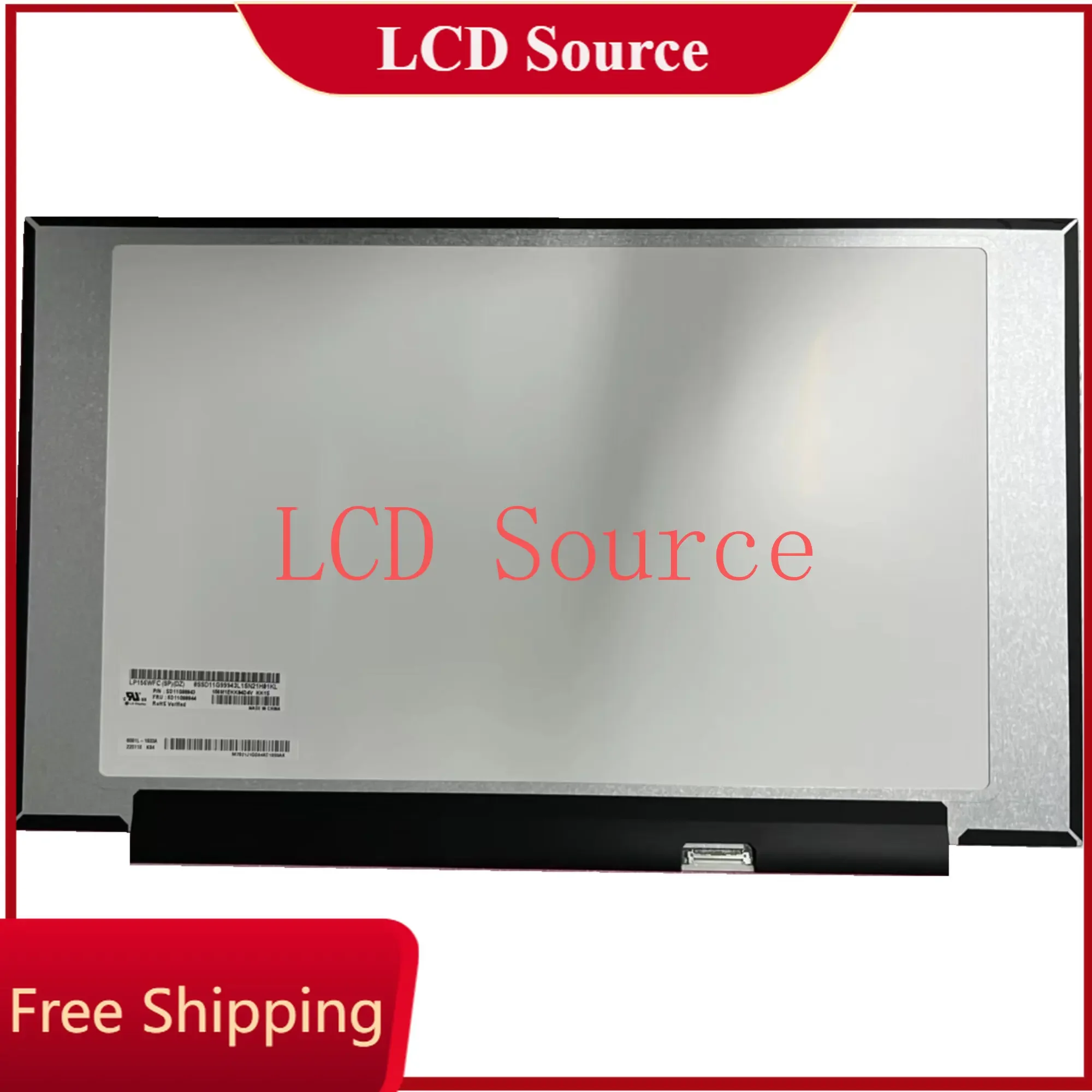 LP156WFC SPDZ layar LCD Laptop, layar LCD Laptop 15.6 inci IPS 1920 × 1080 250nits WLED eDP 30pin