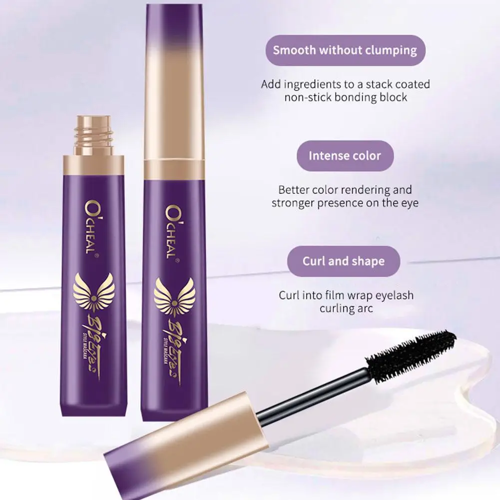 4D Fiber Eyelash Mascara Waterproof Thick Lengthening Without Smudging Black Curling Extension Mascara Long Persistent effe C4F8