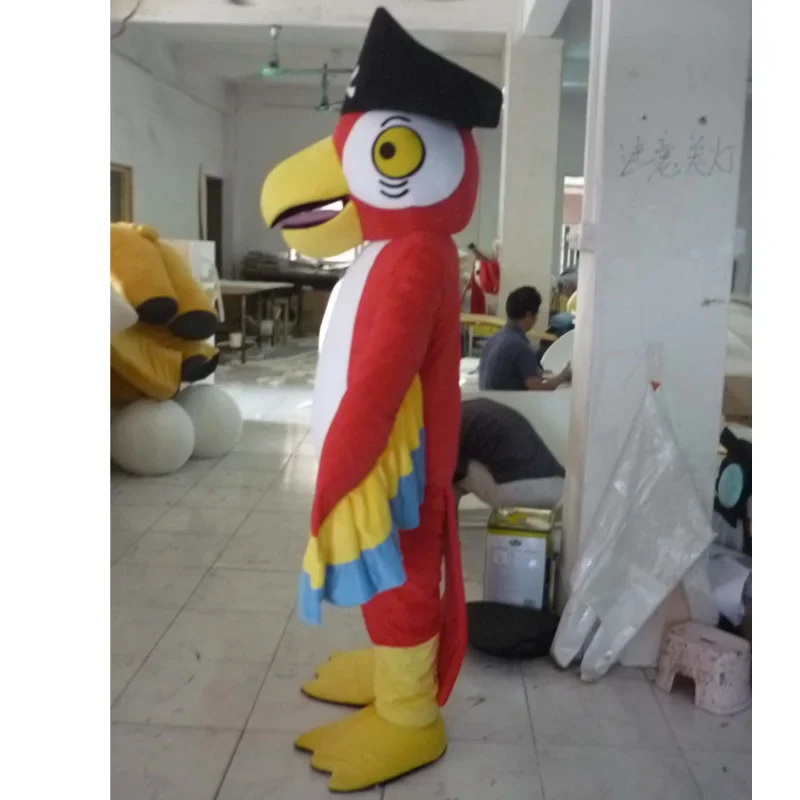 red parrot Mascot Costumes for Adults