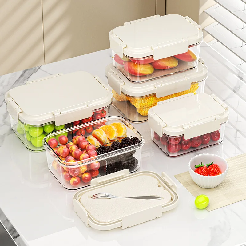 

Kitchen crisper, refrigerator storage box, sealed box, food grade transparent lunch box, fruit storage bento box