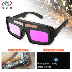 Welder Glasses Solar Automatic Dimming Professional Eye Protection PC Glasses Welder Welding Anti-Glare Safety Goggles
