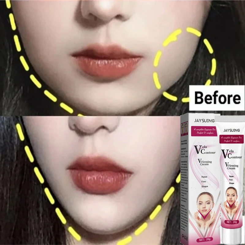 

V-Shape Face Slimming Cream Remove Double Chins Firming Lifting Up V Cheek Fat Burning Anti-aging Shaping Massage Care Products