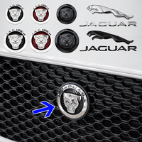 3D ABS Car Front Grille Hood Rear Trunk Badge Logo Emblem letter Sticker For Jaguar XF XJ-S XJ-6 X-Type XE F-PACE XK8 XK XKR XFR