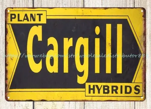 Cargill Hybrids seed corn agriculture farm metal tin sign reproductions