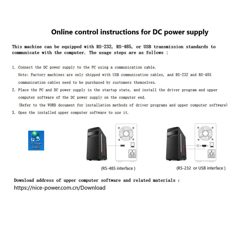 KUAIQU RS232/USB High Power Adjustable LAB Power Supply 1000V 800V 400V 300V 600V 30V 5A 10A Memory Storage,Output,Software PC