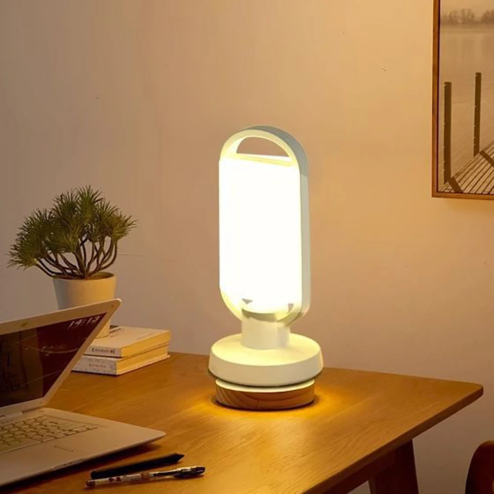 Luz plegable para acampar al aire libre, linterna de iluminación recargable portátil de alta capacidad, luz de emergencia para el mercado nocturno