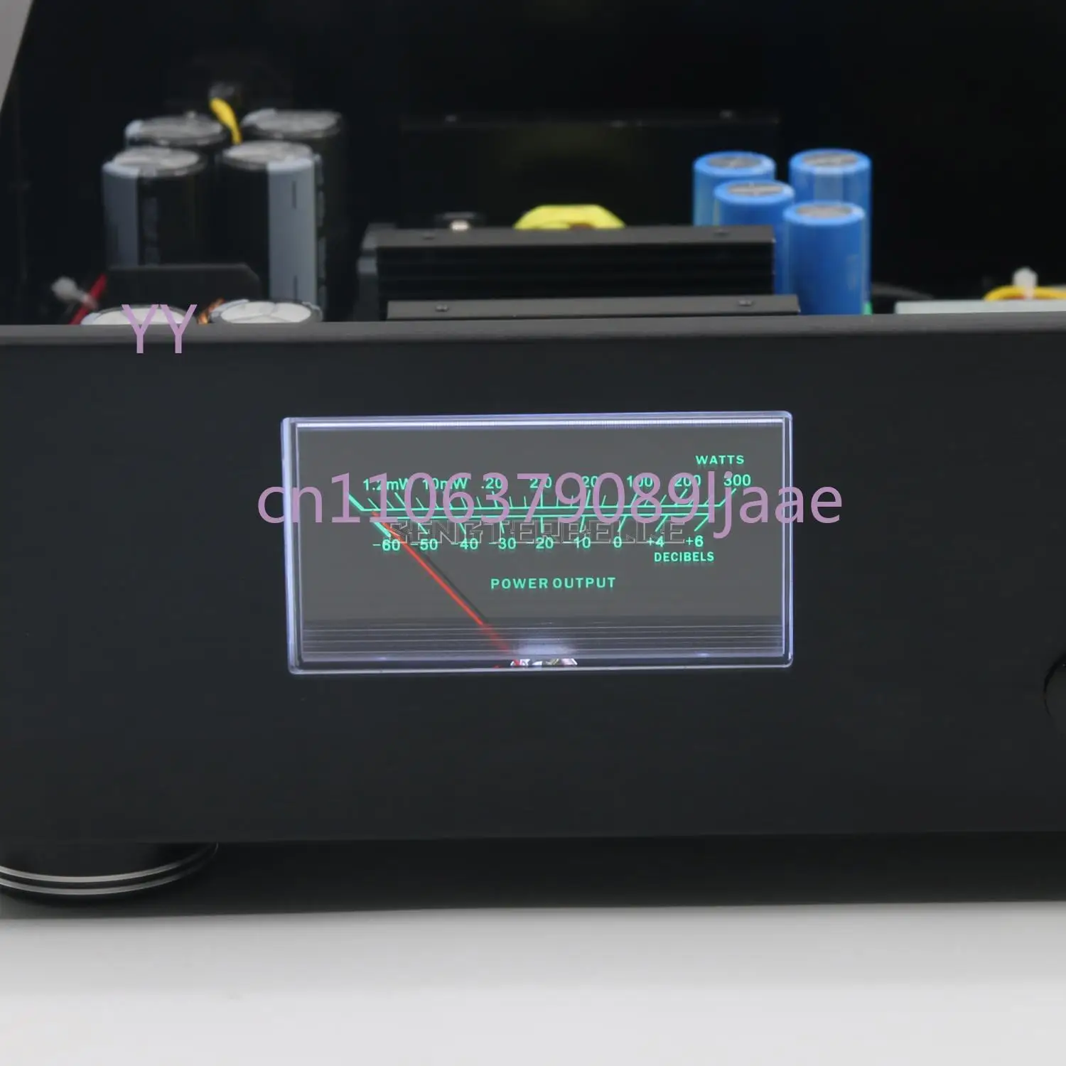 V1000 Class D Amplifier - 1000W 2.0 Stereo Home Audio Amp with IRS2092+IRFB4227 & VU Meter